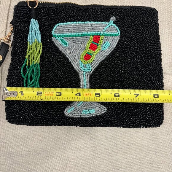 Sincerely Jules Beaded Martini Wristlet - Black - Picture 5 of 5